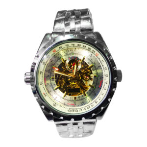 Reloj Mecánico para Varón Correa de Metal