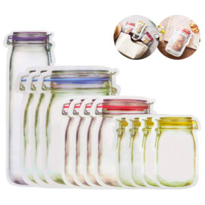 Bolsas de Almacenamiento con Cremallera Xl-L-M-S 12 Unidades