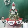 Arbol de navidad nevado con nieve y luces 160cm
